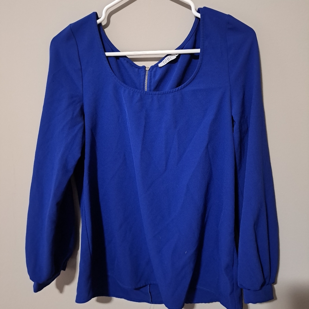 Tobi Cobalt Blue Women's Blouse